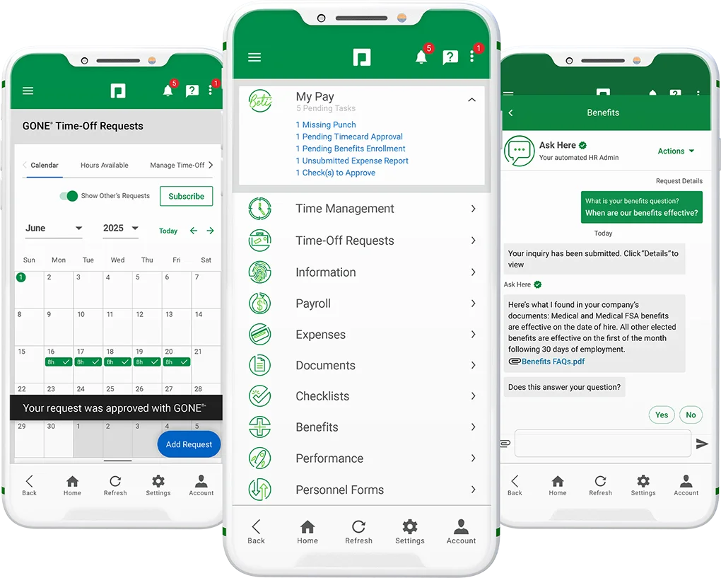 Full-solution automation payroll and HR software